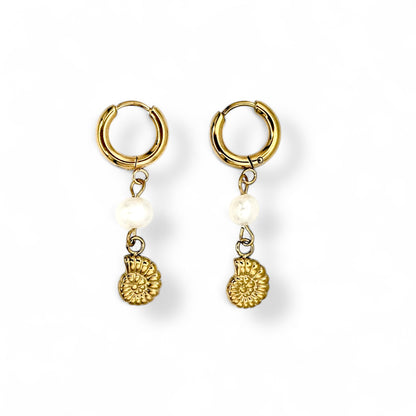 Pearl Fossil Hoops