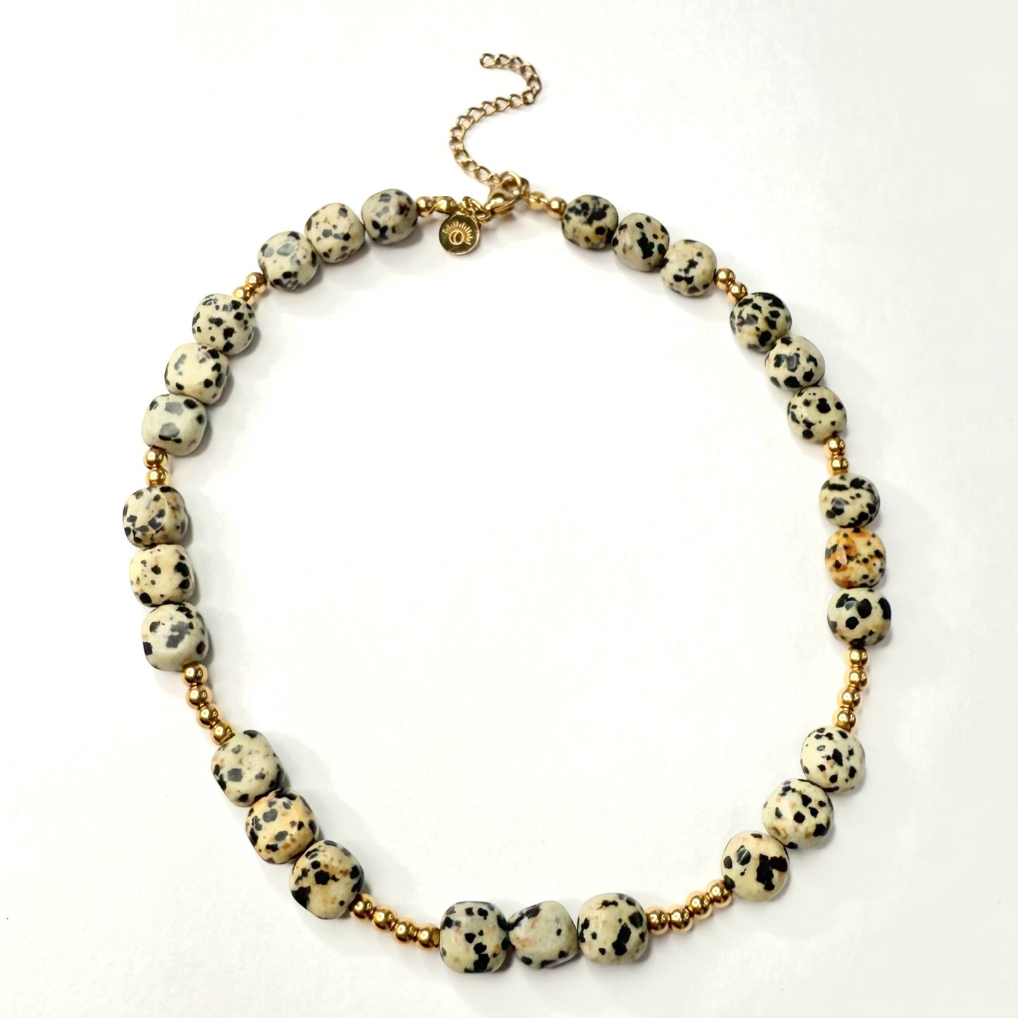 Dalmatia Chain – Statement-Halskette mit Naturstein-Look, handgefertigt