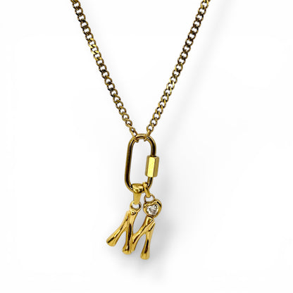 Bestseller Charmkette – Buchstabe & Geburtsstein